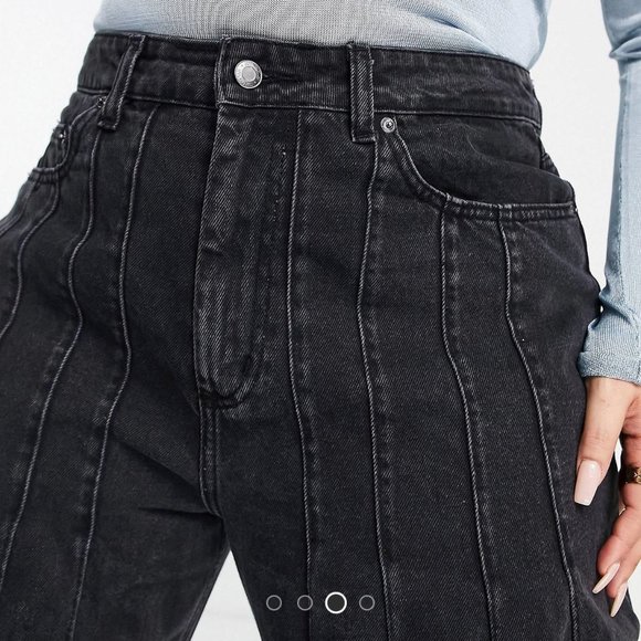 ASOS | Women’s | Plus High Rise Straight Dad Jeans with Front Seams | Size: 16 - Picture 7 of 8